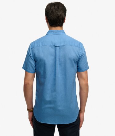 Chemise &agrave; manches courtes en coton et lin Image 5