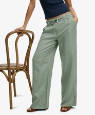 Pantalon Taille Basse en Lin