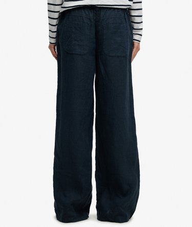 Linen Low Rise Pants Image 5