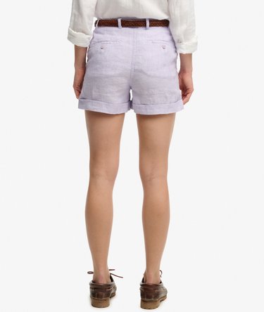 Mid Rise Linen Shorts Image 5