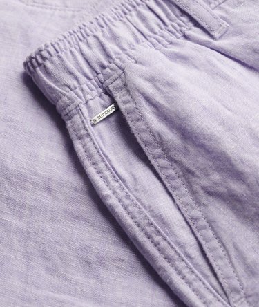 Mid Rise Linen Shorts Image 7