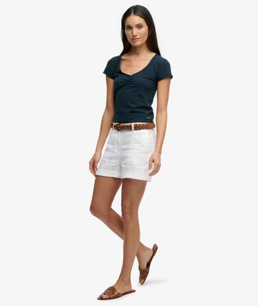 Shorts de Lino Talle Medio Image 3
