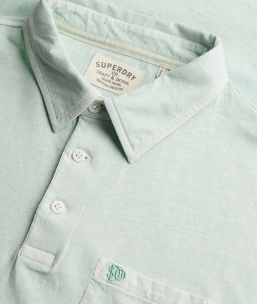 Classic Cotton Linen Polo Shirt Image 6