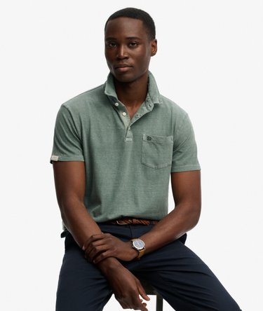 Classic Cotton Linen Polo Shirt Image 2