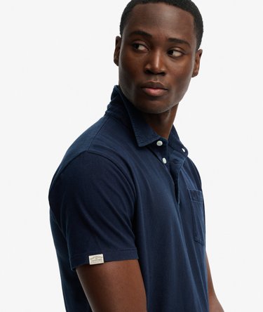 Classic Cotton Linen Polo Shirt Image 2