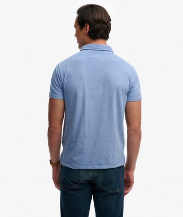 Classic Cotton Linen Polo Shirt Image 5