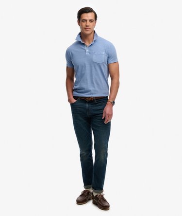 Classic Cotton Linen Polo Shirt Image 3