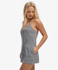 Combishort Carreaux &agrave; Bretelles