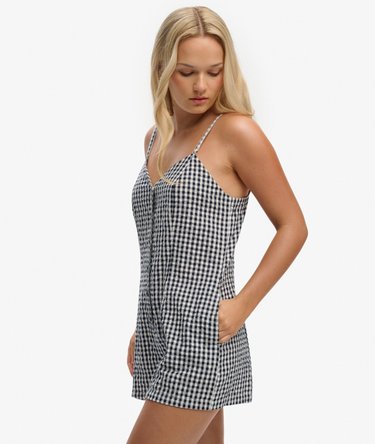 Combishort Carreaux &agrave; Bretelles Image 2