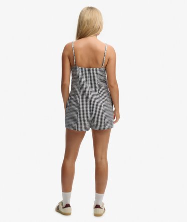 Combishort Carreaux &agrave; Bretelles Image 6