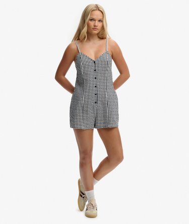 Combishort Carreaux &agrave; Bretelles Image 3