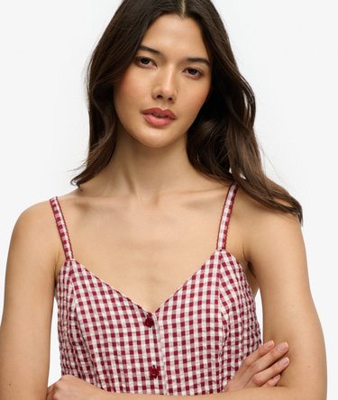 Combishort Carreaux &agrave; Bretelles Image 4