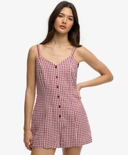 Combishort Carreaux &agrave; Bretelles