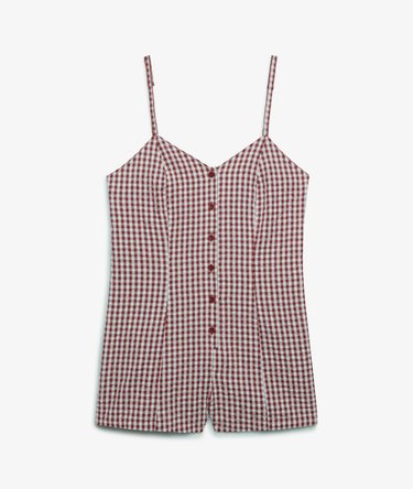 Combishort Carreaux &agrave; Bretelles Image 7