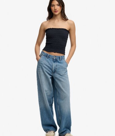 Smocked Jersey Bandeau Image 2