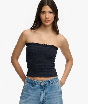 Smocked Jersey Bandeau Image 1