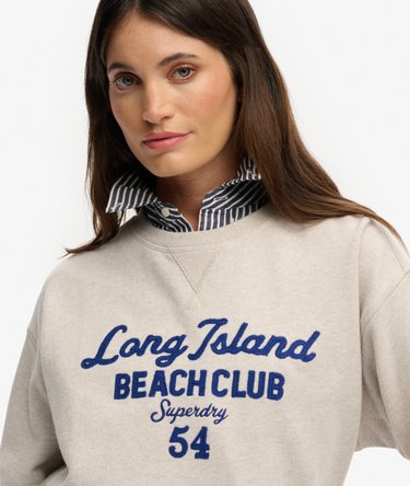 Beach Club Loose Crew Sweatshirt Image 4