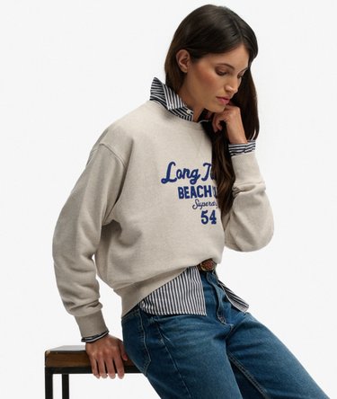 Beach Club Loose Crew Sweatshirt Image 2