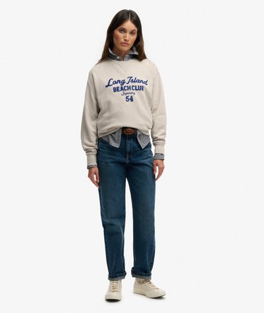 Beach Club Loose Crew Sweatshirt Image 3