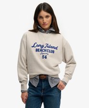 Beach Club Loose Crew Sweatshirt