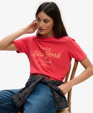 T-shirt Beach Club Coupe D&eacute;contract&eacute;e