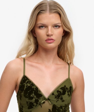 Flockprint Mesh Cami Top Image 4