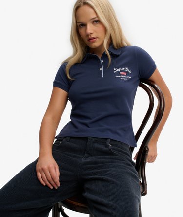 Athletic Essentials Graphic Polo Top Image 2