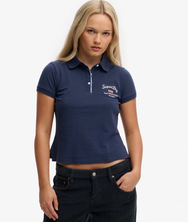 Athletic Essentials Graphic Polo Top Image 1