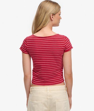 Athletic Essentials Gathered Pattern Top Image 5