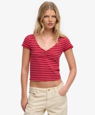 Athletic Essentials Gathered Pattern Top