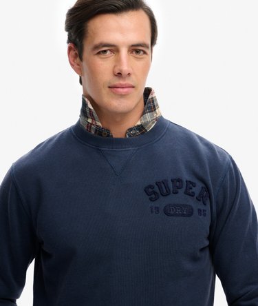 Sweatshirt Vintage Athletic Tonal Col Rond Image 4