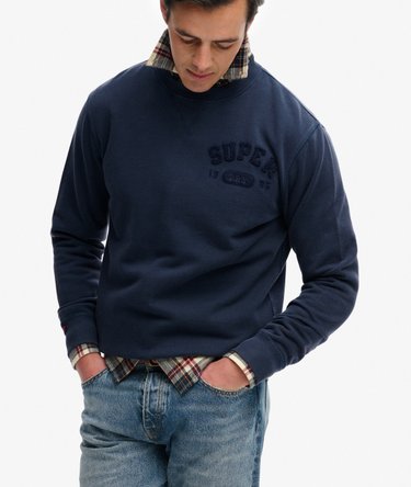 Sweatshirt Vintage Athletic Tonal Col Rond Image 2