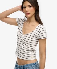 Athletic Essentials Gathered Pattern Top