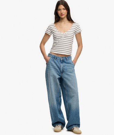 Athletic Essentials Gathered Pattern Top Image 3