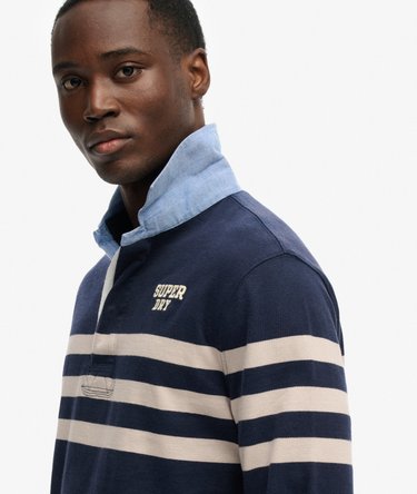 Vintage Chestband Rugby Top Image 2