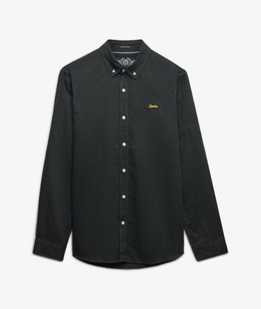 Bomullslin langermet skjorte Image 7