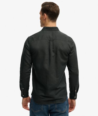 Bomullslin langermet skjorte Image 5