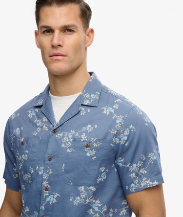 Short Sleeve Printed Beach Shirt Image 4