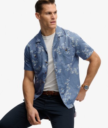 Short Sleeve Printed Beach Shirt Image 2