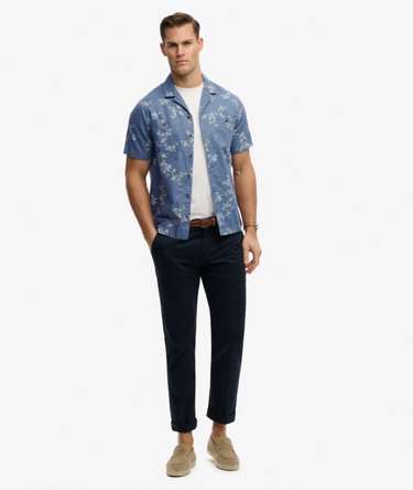 Short Sleeve Printed Beach Shirt Image 3