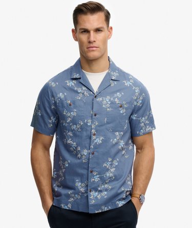Short Sleeve Printed Beach Shirt Image 1