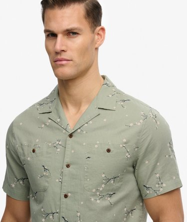Short Sleeve Printed Beach Shirt Image 4