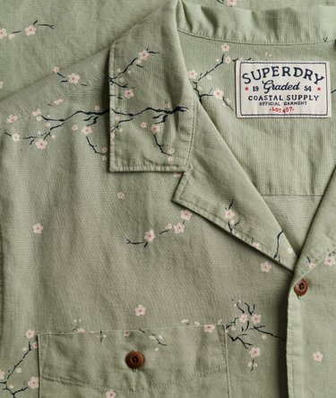 Short Sleeve Printed Beach Shirt Image 6