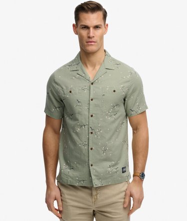 Short Sleeve Printed Beach Shirt Image 1
