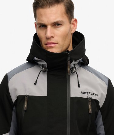 Hooded Colour Block Windbreaker Jacket Image 4