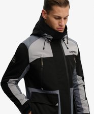 Hooded Colour Block Windbreaker Jacket