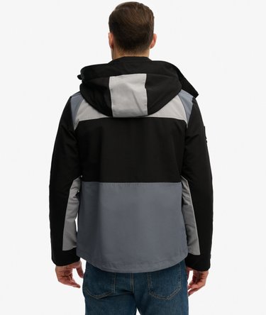 Hooded Colour Block Windbreaker Jacket Image 5