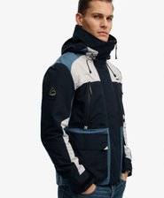 Hooded Colour Block Windbreaker Jas