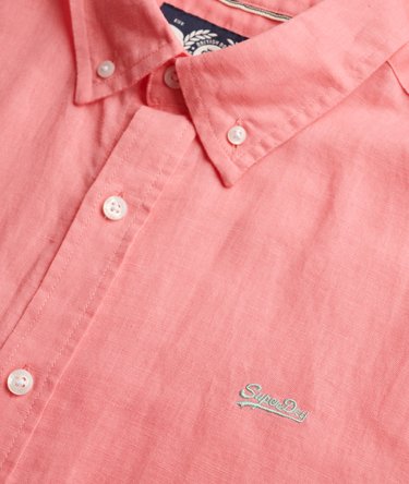 Chemise &agrave; manches courtes en coton et lin Image 6