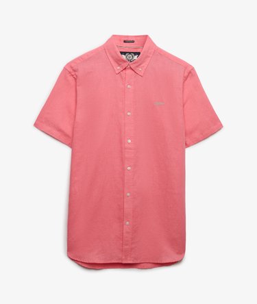 Chemise &agrave; manches courtes en coton et lin Image 7